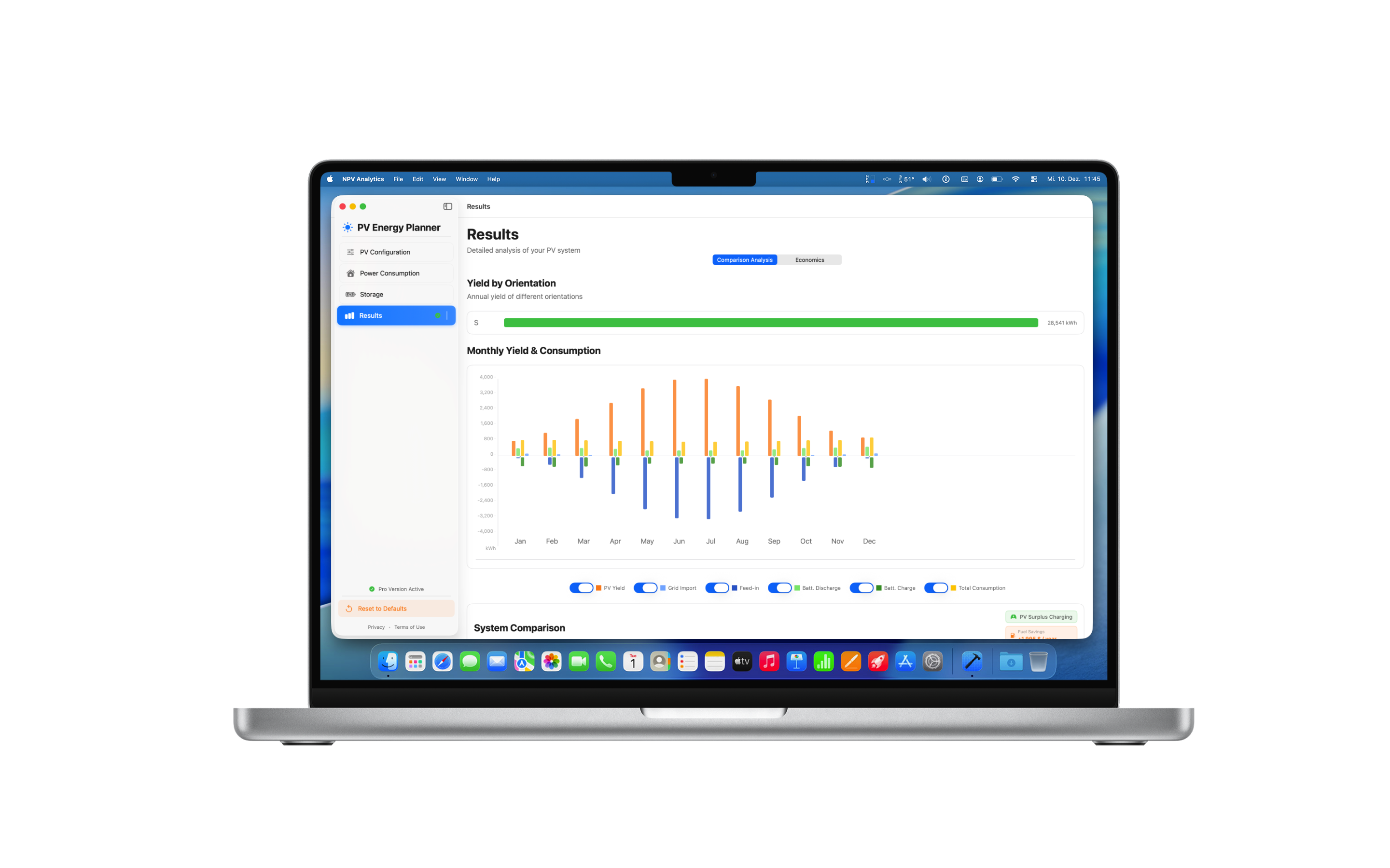 PV Energy Planner MacBook: Vergleich